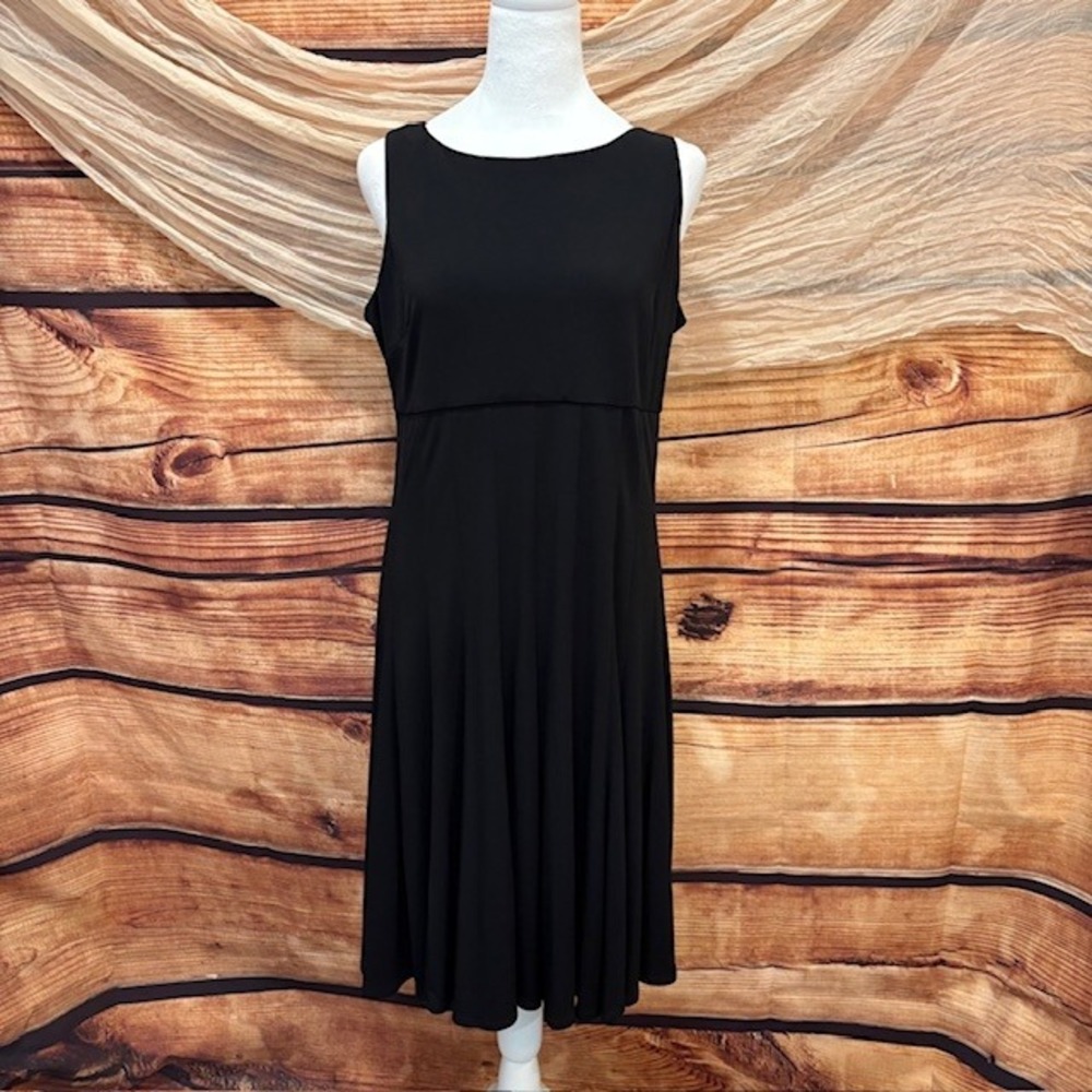 Jessica Howard Womens Black Sleeveless Sheath Dress Size‎ 12P